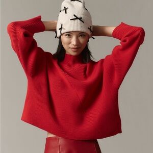 Anthropologie Meredith Mock-Neck Sweater by Maeve